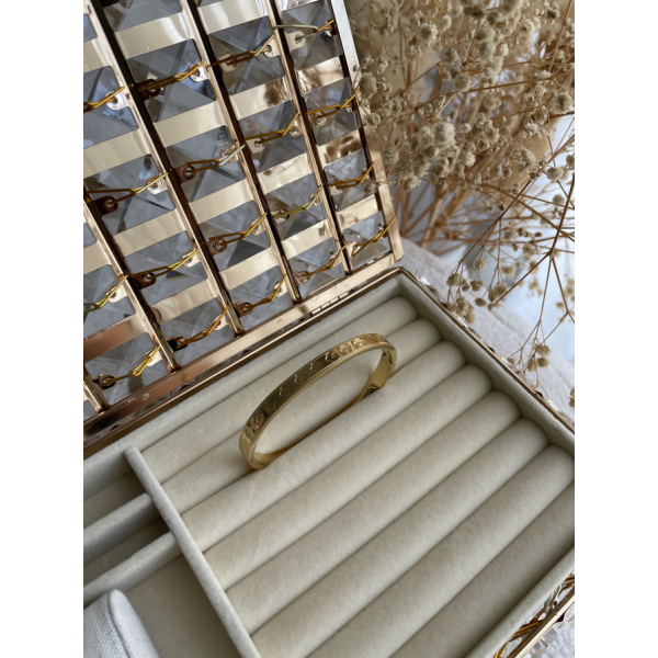 Gourmette Trèfle Doré