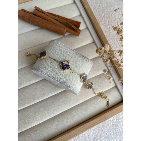 Bracelet Trèfle Multicouleurs