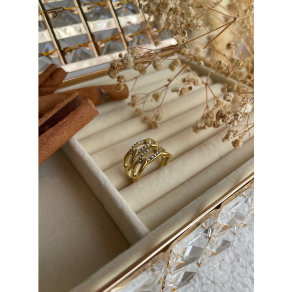 Bague Double Chaine