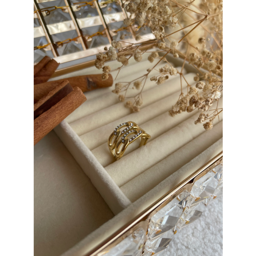 Bague Double Chaine