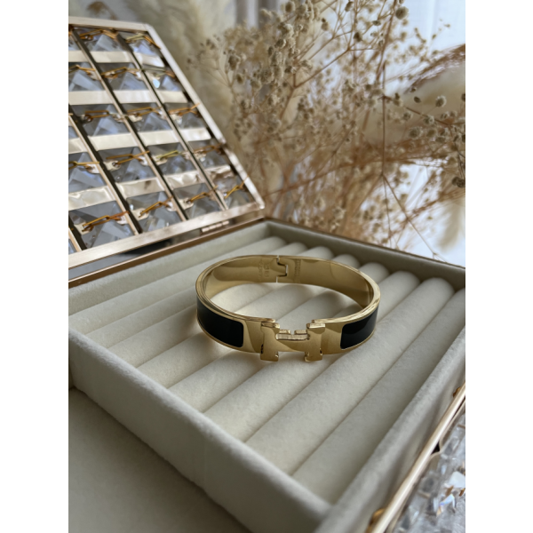 Gourmette Hermes Noir
