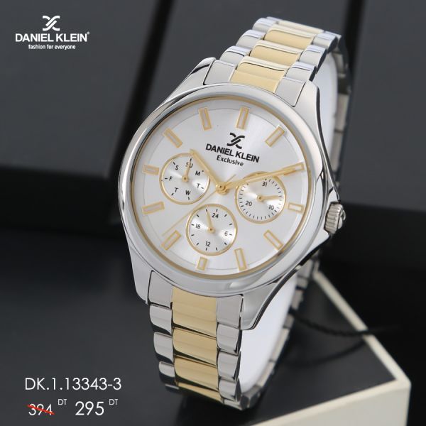 Montre Daniel Klein Argent & Doré