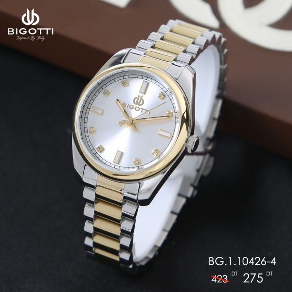 Montre Bigotti Argent & Doré
