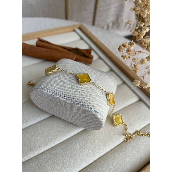 Bracelet Trèfle Jaune