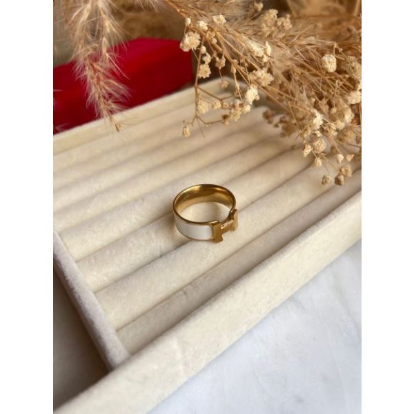 Bague Hermès Blanc