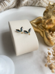 Boucles d'oreille ailes d'ange Bleu