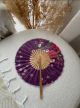 Eventail Chinois Rond Violet