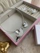Parure Eventail Argent avec cristal Argent