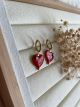 BOUCLES D’OREILLES AIN ROUGE