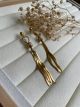 Boucle d'oreille Pompon avec Strass