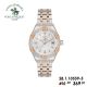 Montre Polo Santa Barbara Argent & Rose Gold Fond Gris